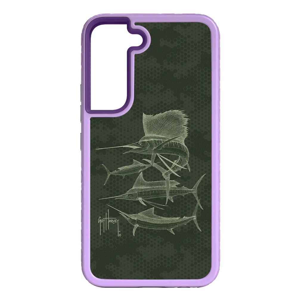 Guy Harvey Fortitude Series for Samsung Galaxy S22 - Green Camo - Custom Case - LilacBlossom - cellhelmet