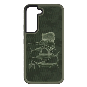 Guy Harvey Fortitude Series for Samsung Galaxy S22 - Green Camo - Custom Case - OliveDrabGreen - cellhelmet