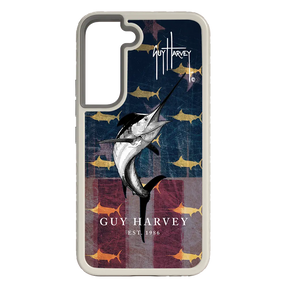Guy Harvey Fortitude Series for Samsung Galaxy S22 Plus - American Marlin - Custom Case - Gray - cellhelmet