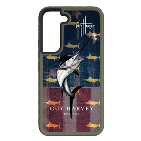 Guy Harvey Fortitude Series for Samsung Galaxy S22 Plus - American Marlin - Custom Case - OliveDrabGreen - cellhelmet