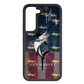 Guy Harvey Fortitude Series for Samsung Galaxy S22 Plus - American Marlin - Custom Case - OnyxBlack - cellhelmet