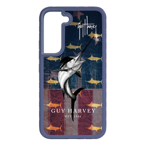 Guy Harvey Fortitude Series for Samsung Galaxy S22 Plus - American Marlin - Custom Case - SlateBlue - cellhelmet