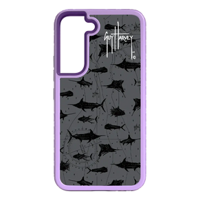 Guy Harvey Fortitude Series for Samsung Galaxy S22 Plus - Black Scribbler - Custom Case - LilacBlossom - cellhelmet