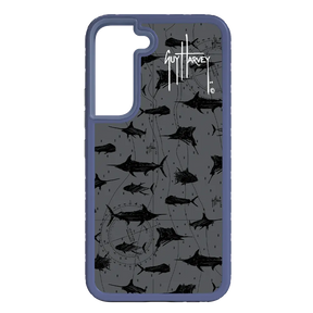 Guy Harvey Fortitude Series for Samsung Galaxy S22 Plus - Black Scribbler - Custom Case - SlateBlue - cellhelmet