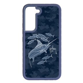 Guy Harvey Fortitude Series for Samsung Galaxy S22 Plus - Blue Camo - Custom Case - SlateBlue - cellhelmet