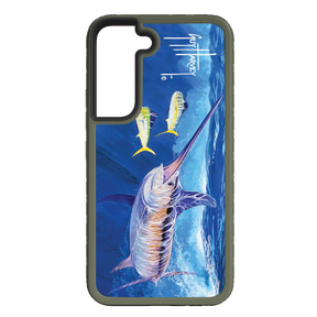 Guy Harvey Fortitude Series for Samsung Galaxy S22 Plus - Bullseye Sword - Custom Case - OliveDrabGreen - cellhelmet