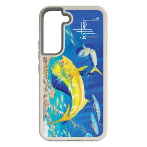 Guy Harvey Fortitude Series for Samsung Galaxy S22 Plus - Dolphin Oasis - Custom Case - Gray - cellhelmet