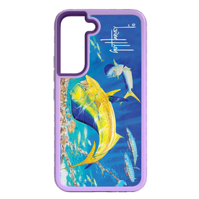 Guy Harvey Fortitude Series for Samsung Galaxy S22 Plus - Dolphin Oasis - Custom Case - LilacBlossom - cellhelmet