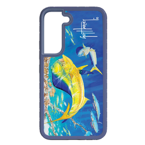 Guy Harvey Fortitude Series for Samsung Galaxy S22 Plus - Dolphin Oasis - Custom Case - SlateBlue - cellhelmet