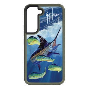 Guy Harvey Fortitude Series for Samsung Galaxy S22 Plus - Four Play - Custom Case - OliveDrabGreen - cellhelmet