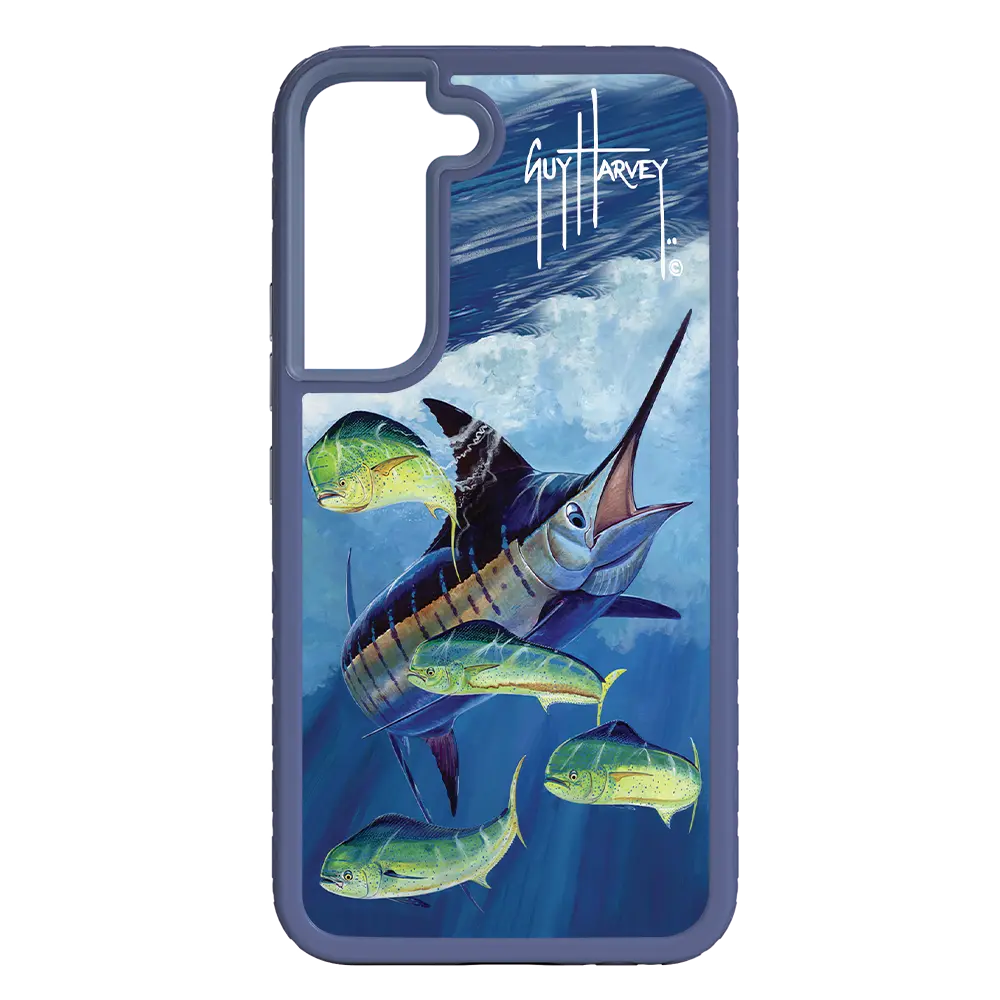 Guy Harvey Fortitude Series for Samsung Galaxy S22 Plus - Four Play - Custom Case - SlateBlue - cellhelmet