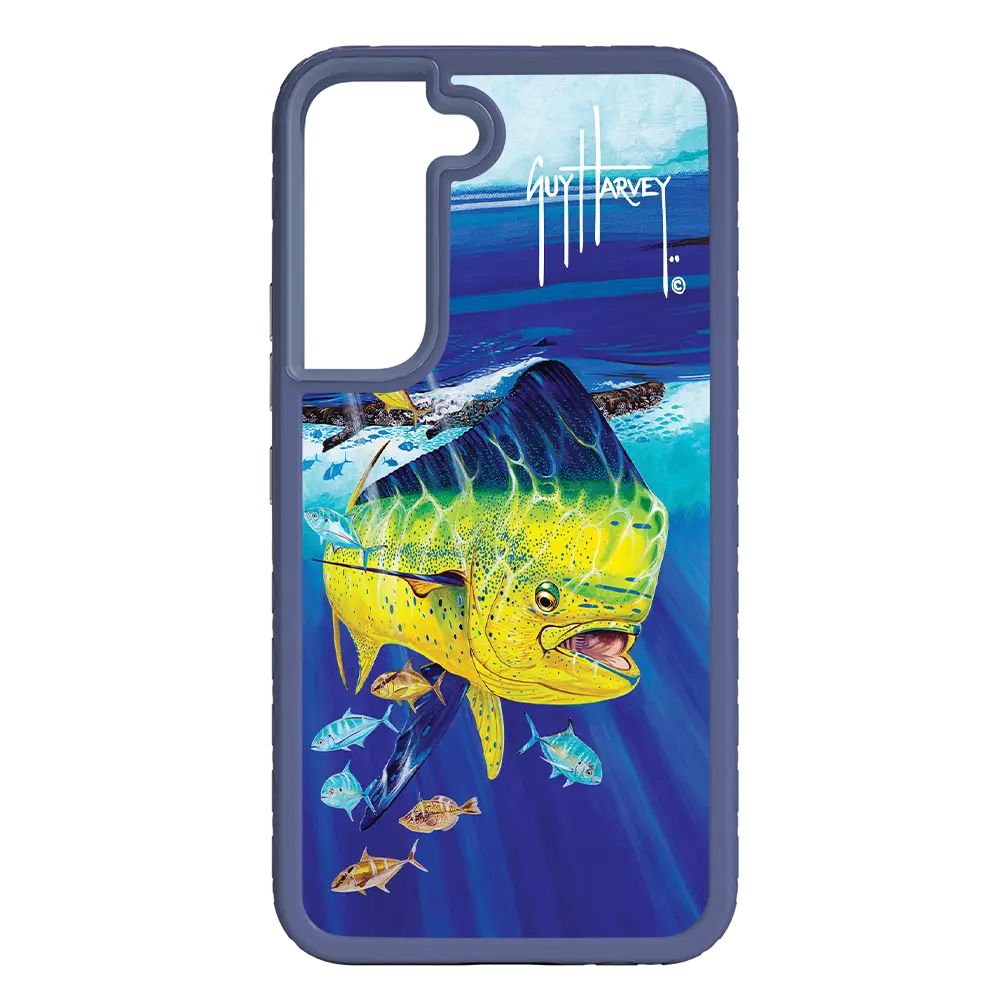 Guy Harvey Fortitude Series for Samsung Galaxy S22 Plus - Golden Prize - Custom Case - SlateBlue - cellhelmet