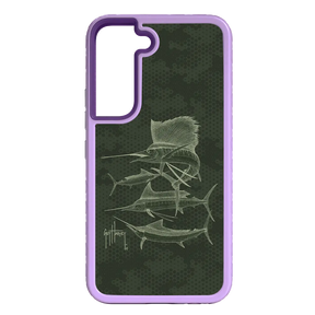 Guy Harvey Fortitude Series for Samsung Galaxy S22 Plus - Green Camo - Custom Case - LilacBlossom - cellhelmet