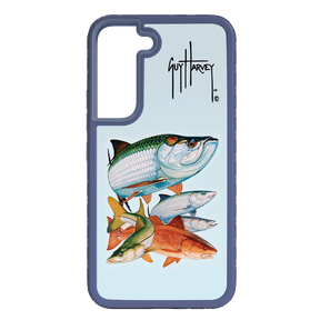 Guy Harvey Fortitude Series for Samsung Galaxy S22 Plus - Inshore Collage - Custom Case - SlateBlue - cellhelmet