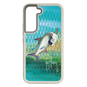 Guy Harvey Fortitude Series for Samsung Galaxy S22 Plus - Tarpon Skin - Custom Case - Gray - cellhelmet