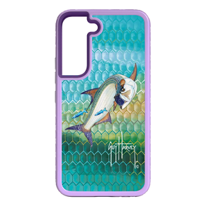 Guy Harvey Fortitude Series for Samsung Galaxy S22 Plus - Tarpon Skin - Custom Case - LilacBlossom - cellhelmet