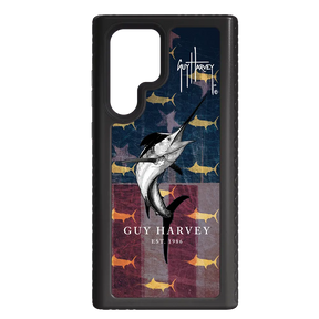Guy Harvey Fortitude Series for Samsung Galaxy S22 Ultra - American Marlin - Custom Case - OnyxBlack - cellhelmet