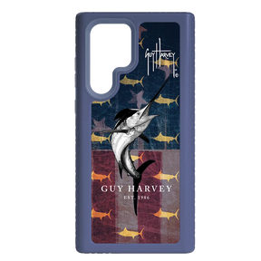 Guy Harvey Fortitude Series for Samsung Galaxy S22 Ultra - American Marlin - Custom Case - SlateBlue - cellhelmet