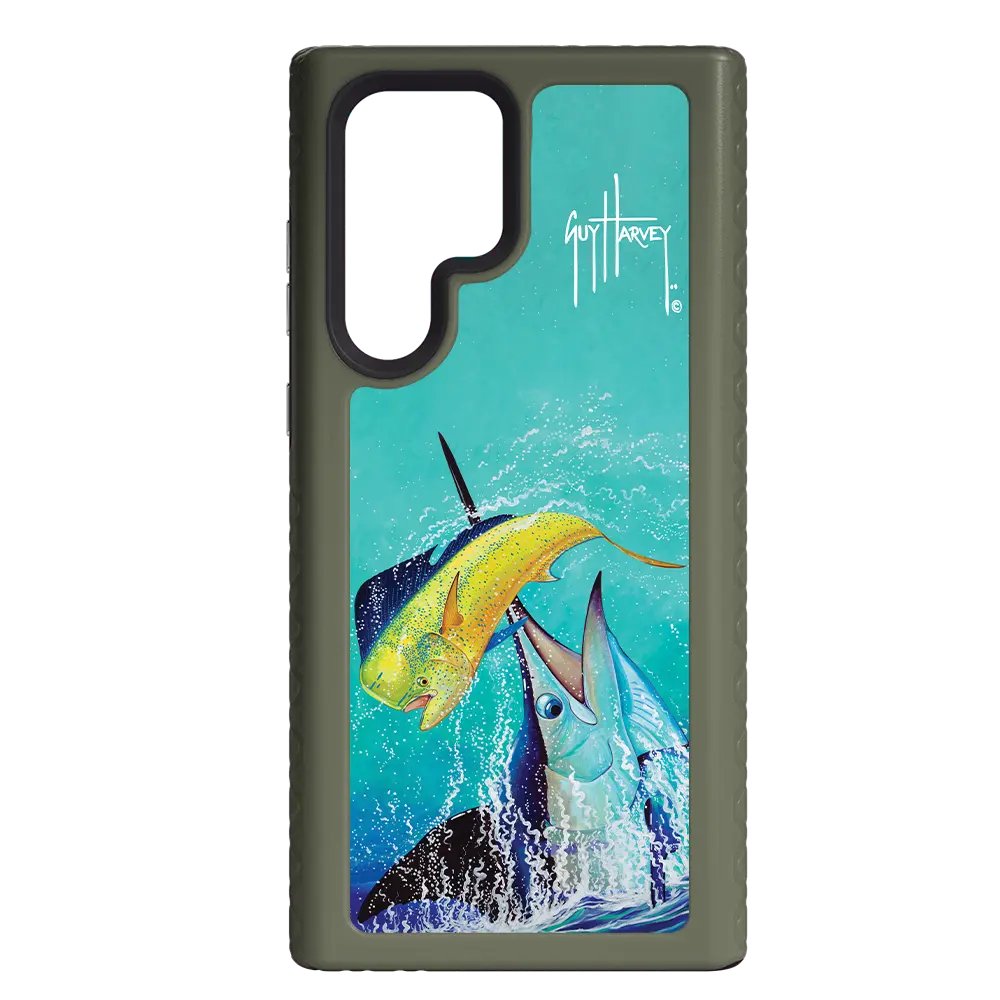 Guy Harvey Fortitude Series for Samsung Galaxy S22 Ultra - El Dorado II - Custom Case - OliveDrabGreen - cellhelmet