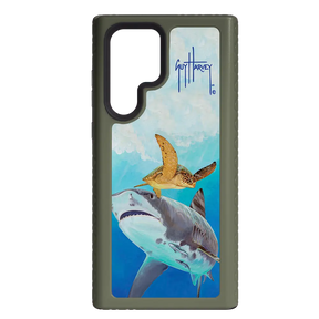 Guy Harvey Fortitude Series for Samsung Galaxy S22 Ultra - Eye of the Tiger - Custom Case - OliveDrabGreen - cellhelmet