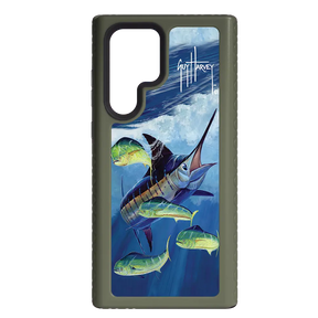 Guy Harvey Fortitude Series for Samsung Galaxy S22 Ultra - Four Play - Custom Case - OliveDrabGreen - cellhelmet