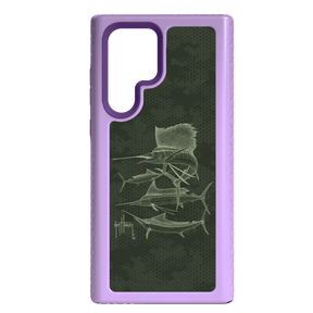 Guy Harvey Fortitude Series for Samsung Galaxy S22 Ultra - Green Camo - Custom Case - LilacBlossom - cellhelmet