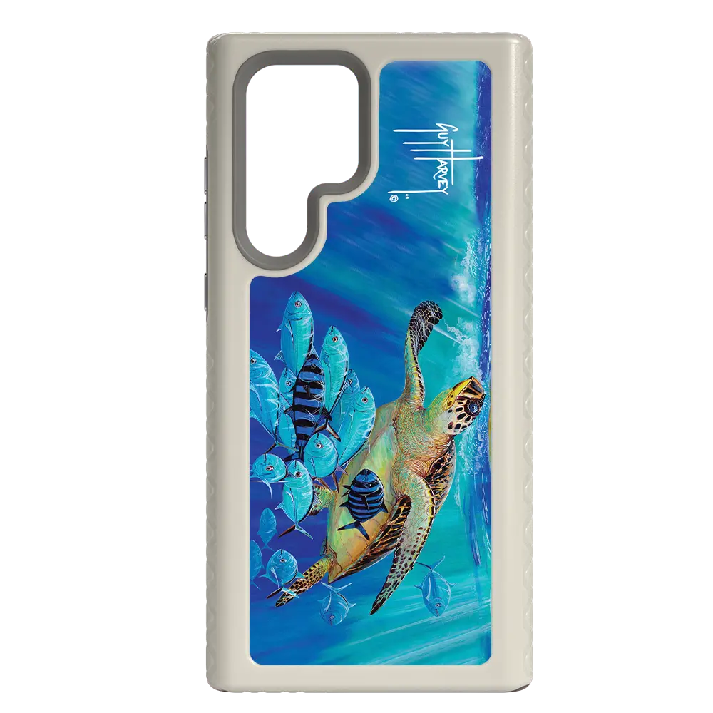 Guy Harvey Fortitude Series for Samsung Galaxy S22 Ultra - Hawksbill Caravan - Custom Case - Gray - cellhelmet