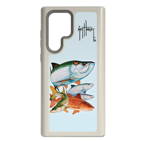 Guy Harvey Fortitude Series for Samsung Galaxy S22 Ultra - Inshore Collage - Custom Case - Gray - cellhelmet