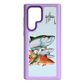 Guy Harvey Fortitude Series for Samsung Galaxy S22 Ultra - Inshore Collage - Custom Case - LilacBlossom - cellhelmet