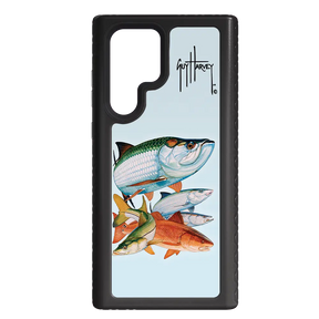 Guy Harvey Fortitude Series for Samsung Galaxy S22 Ultra - Inshore Collage - Custom Case - OnyxBlack - cellhelmet