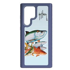 Guy Harvey Fortitude Series for Samsung Galaxy S22 Ultra - Inshore Collage - Custom Case - SlateBlue - cellhelmet