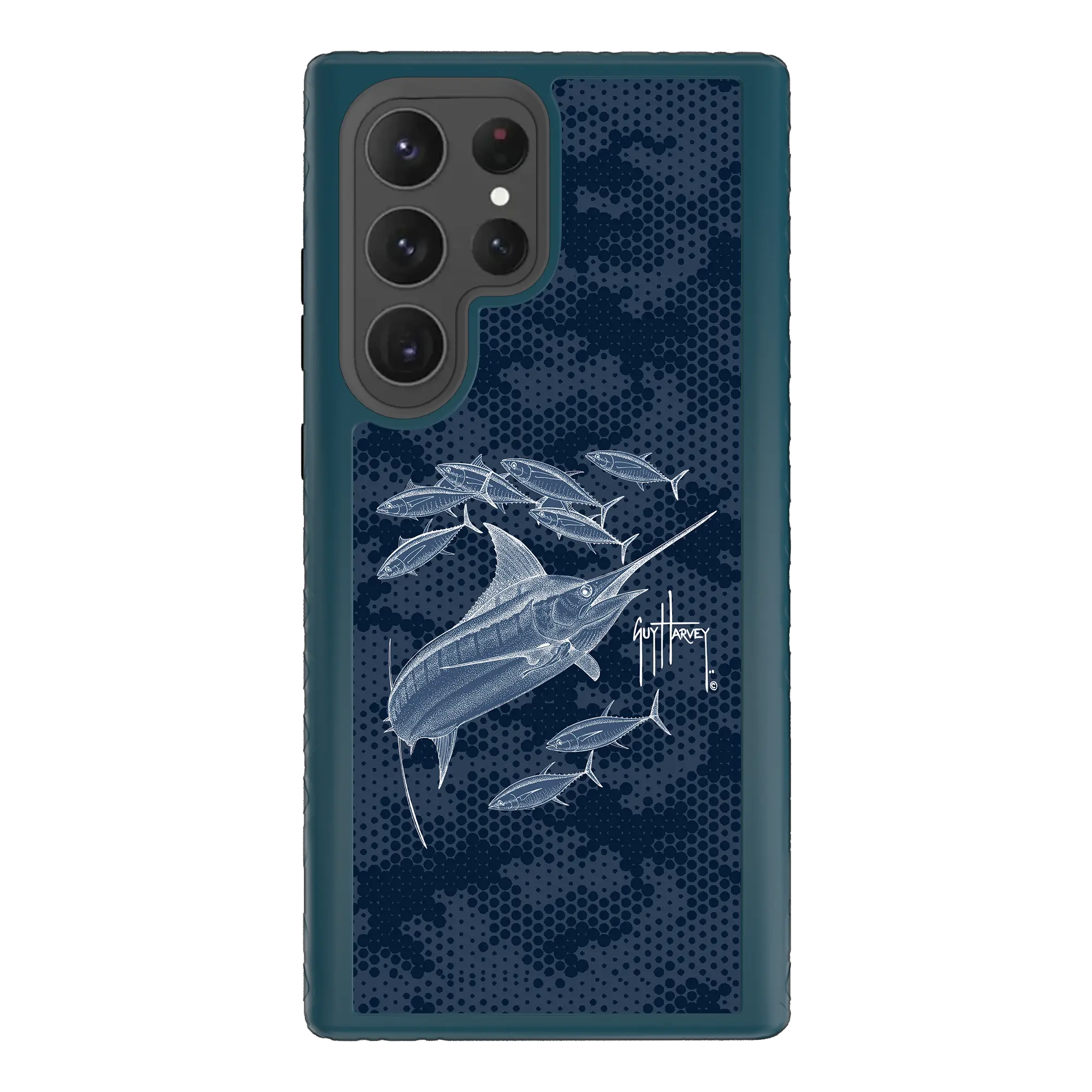 Guy Harvey Fortitude Series for Samsung Galaxy S23 Ultra - Blue Camo - Custom Case - DeepSeaBlue - cellhelmet