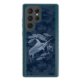 Guy Harvey Fortitude Series for Samsung Galaxy S23 Ultra - Blue Camo - Custom Case - DeepSeaBlue - cellhelmet