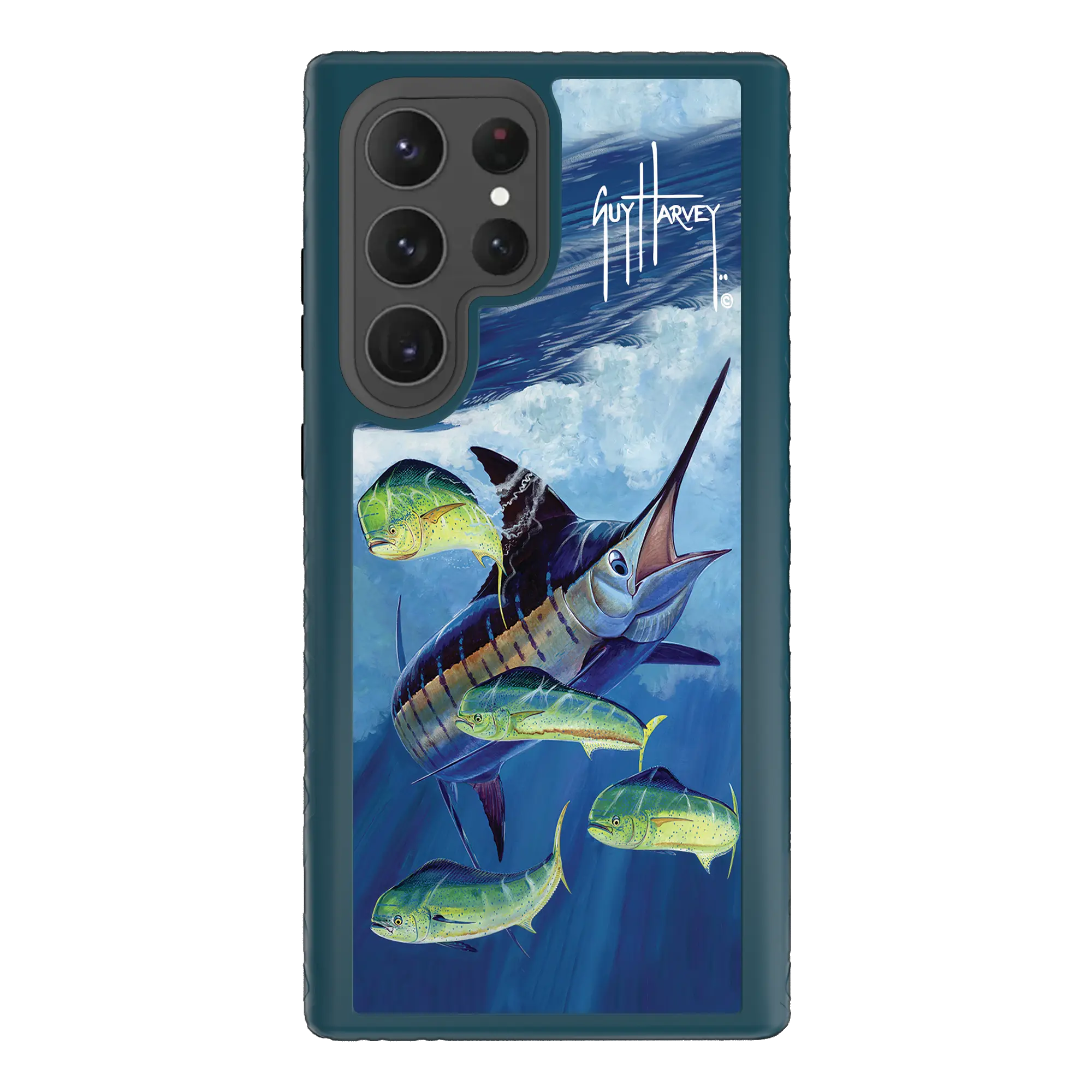 Guy Harvey Fortitude Series for Samsung Galaxy S23 Ultra - Four Play - Custom Case - DeepSeaBlue - cellhelmet
