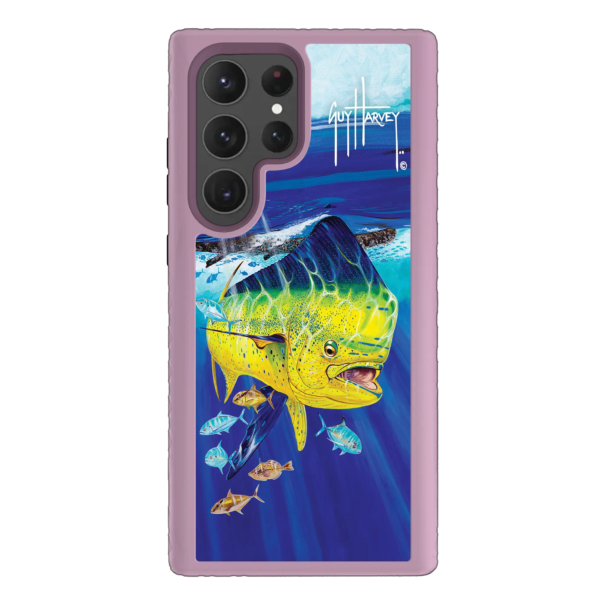 Guy Harvey Fortitude Series for Samsung Galaxy S23 Ultra - Golden Prize - Custom Case - LilacBlossomPurple - cellhelmet