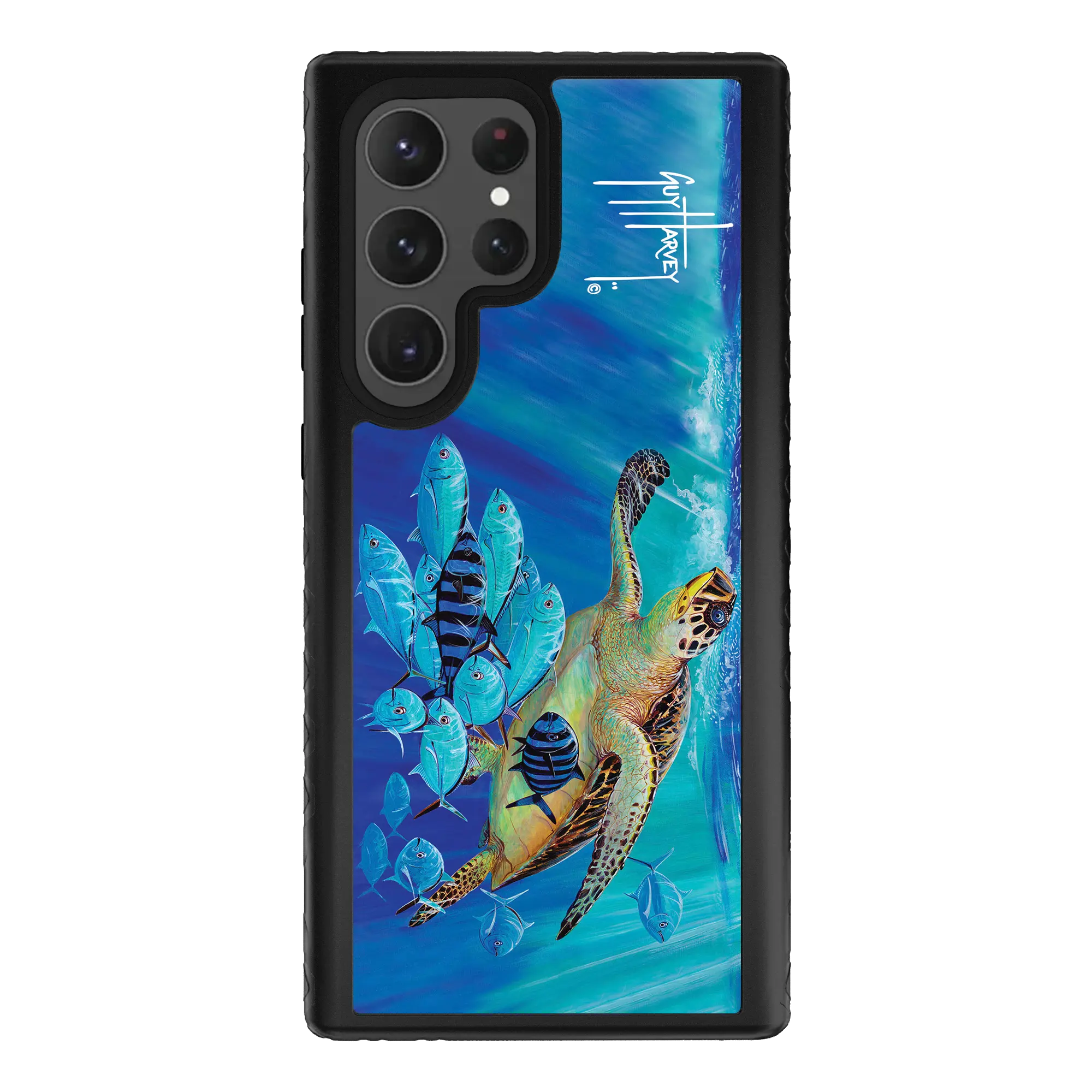 Guy Harvey Fortitude Series for Samsung Galaxy S23 Ultra - Hawksbill Caravan - Custom Case - OnyxBlack - cellhelmet