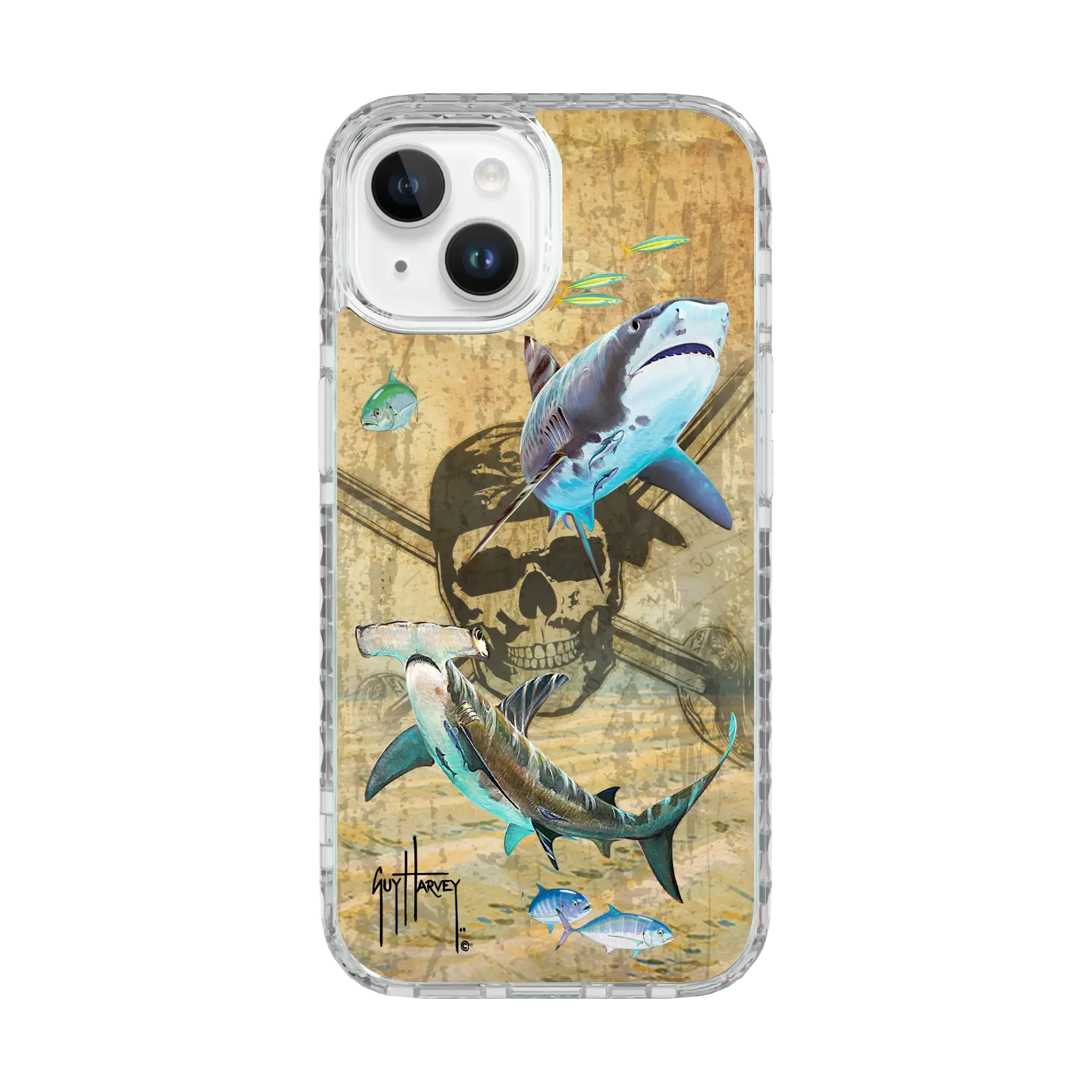 Guy Harvey Magnitude Series for Apple iPhone 15 - Pirates and Sharks