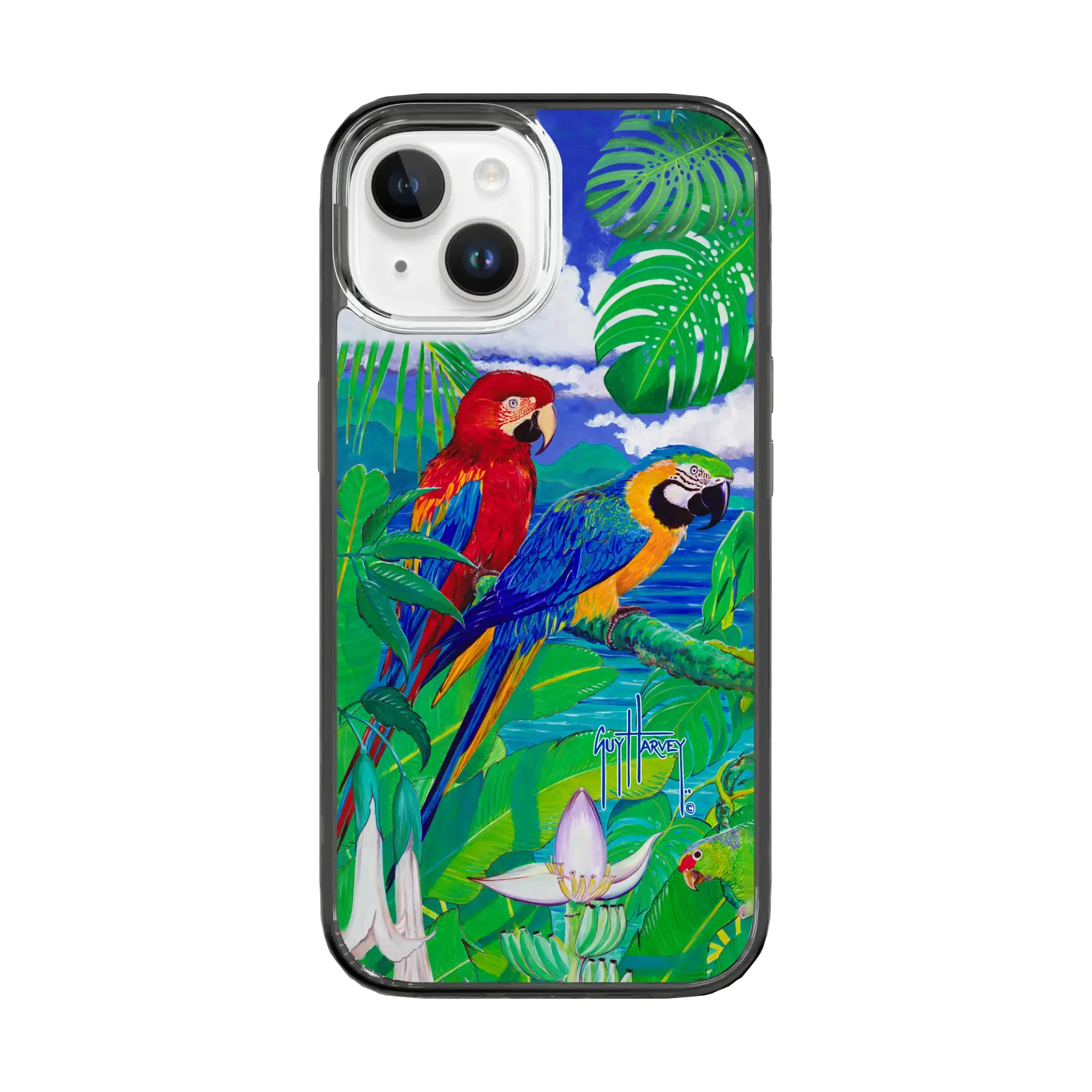 Guy Harvey Magnitude Series for Apple iPhone 15 - Tropical Parrot