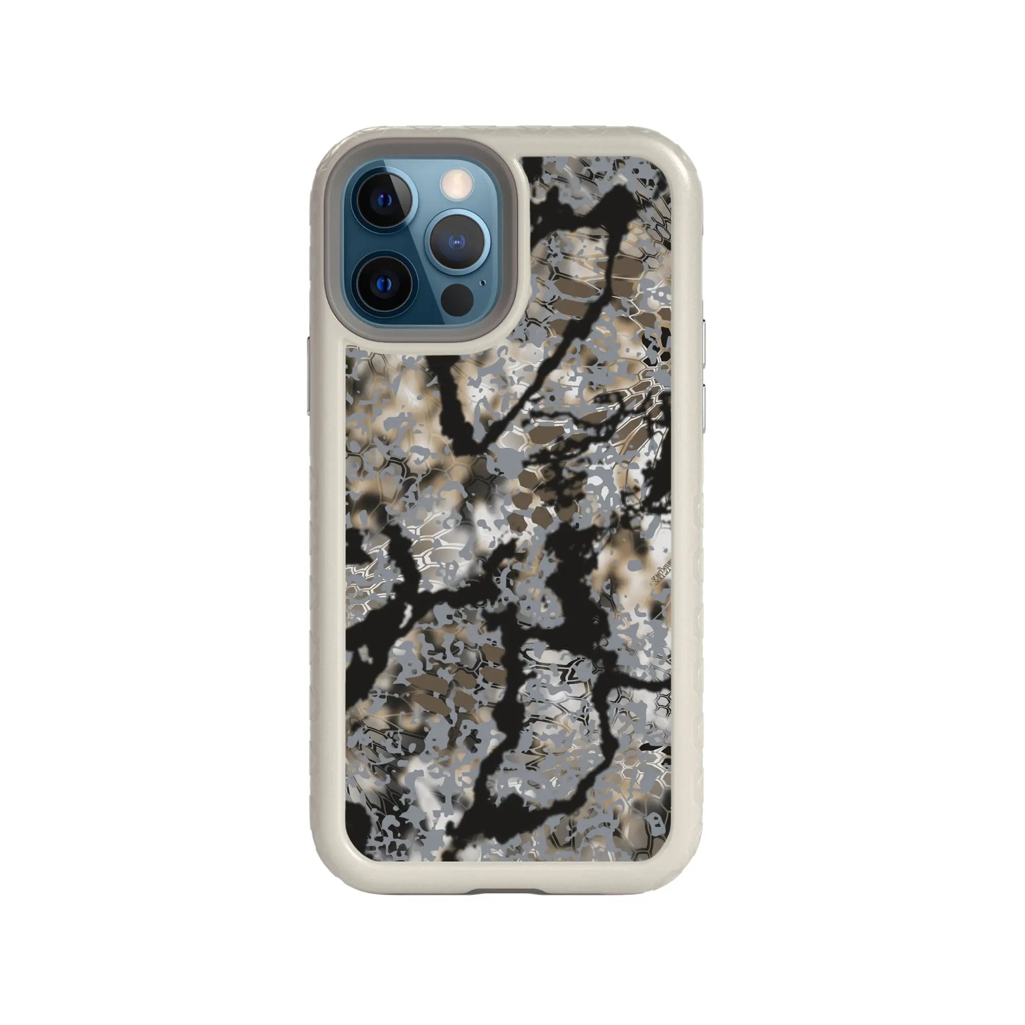 Kryptek Fortitude for Apple iPhone 12 / 12 Pro - Custom Case - GrayOBSKURASKYFALL - cellhelmet