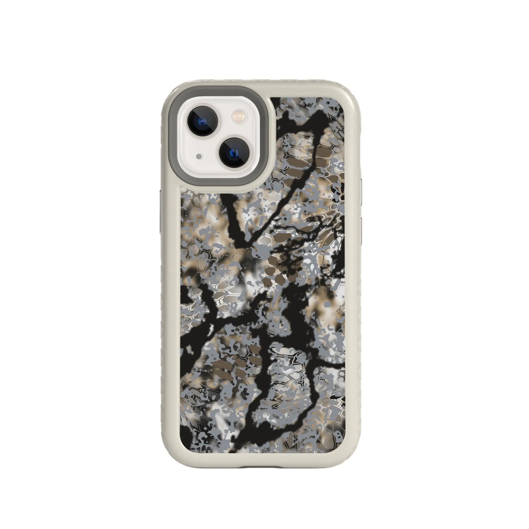 Kryptek Fortitude for Apple iPhone 13 Mini - Custom Case - GrayOBSKURASKYFALL - cellhelmet