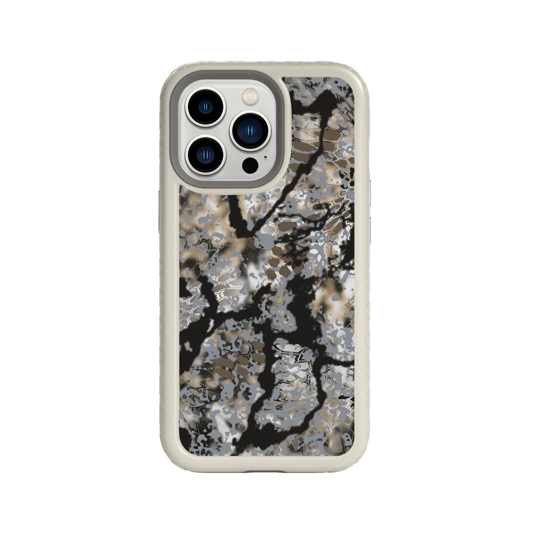 Kryptek Fortitude for Apple iPhone 13 Pro - Custom Case - GrayOBSKURASKYFALL - cellhelmet