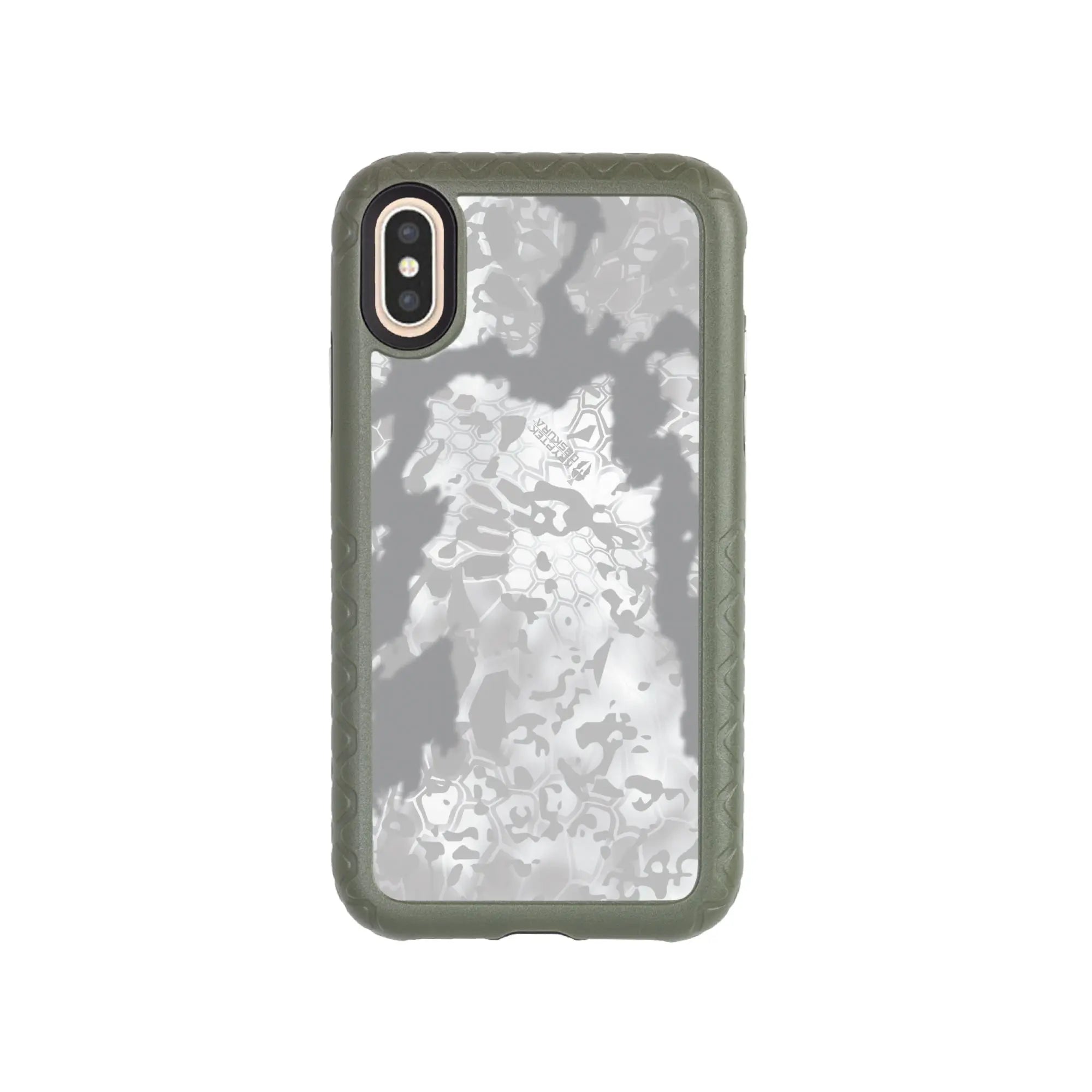 Kryptek Fortitude for Apple iPhone XS / X - Custom Case - OliveDrabGreenOBSKURANIVIS - cellhelmet