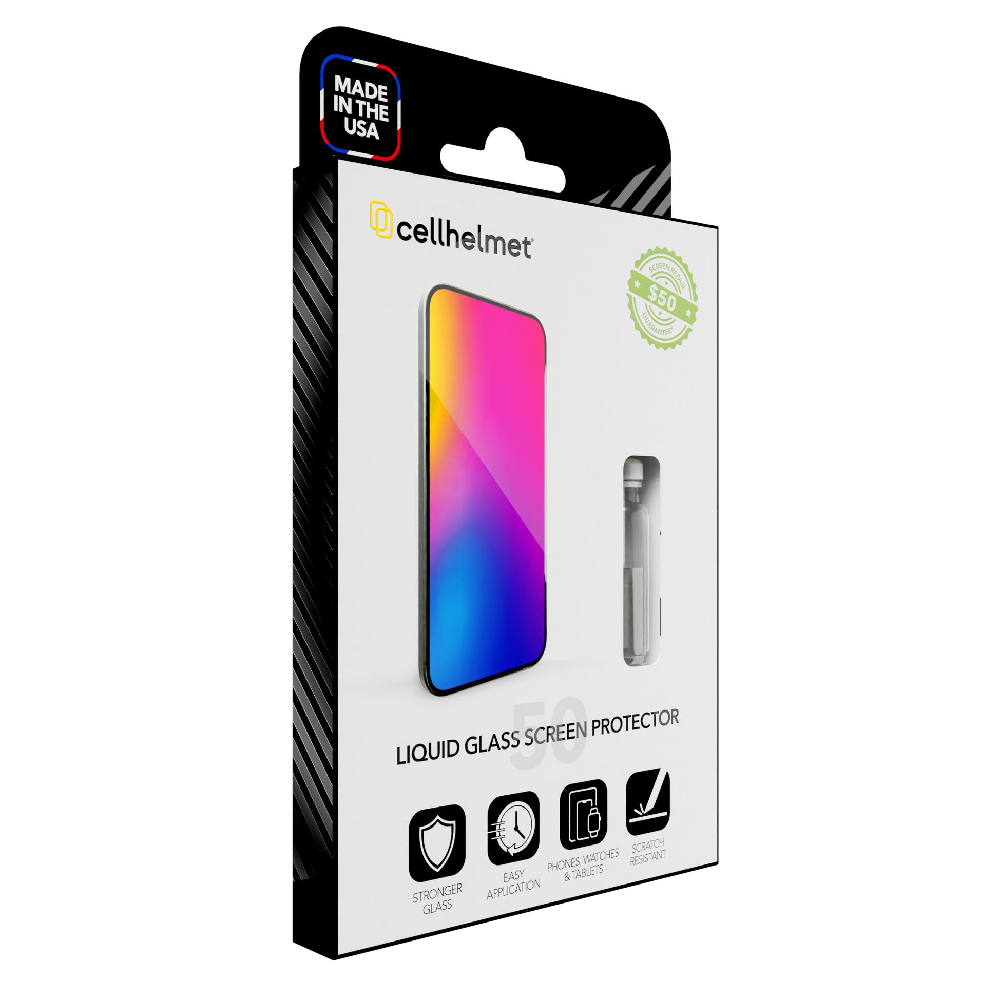 Liquid Glass Screen Protector with $50 Screen Repair Guarantee