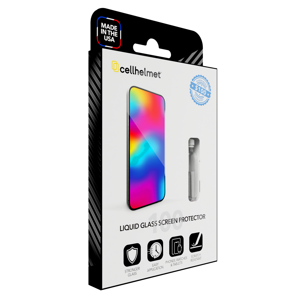 Liquid Glass Screen Protector with $100 Screen Repair Guarantee Phone/Watch