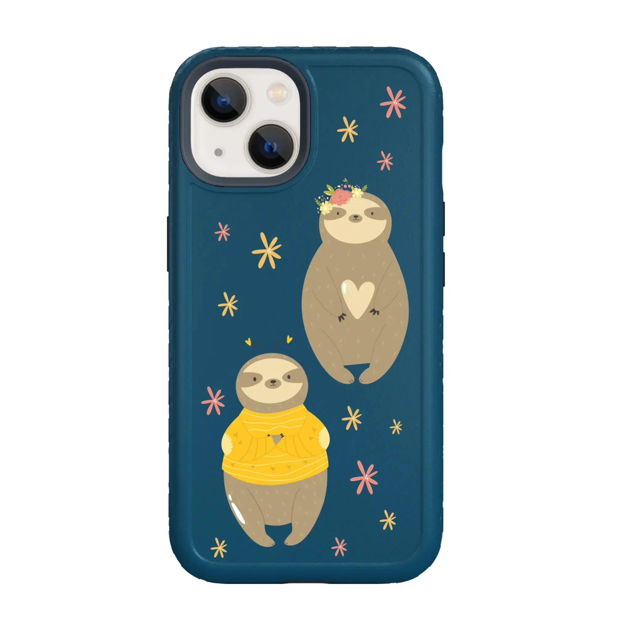 Lazy Sloth | Friendly Sloths Series | Custom Dual Layer Case Design for iPhone 14 Series