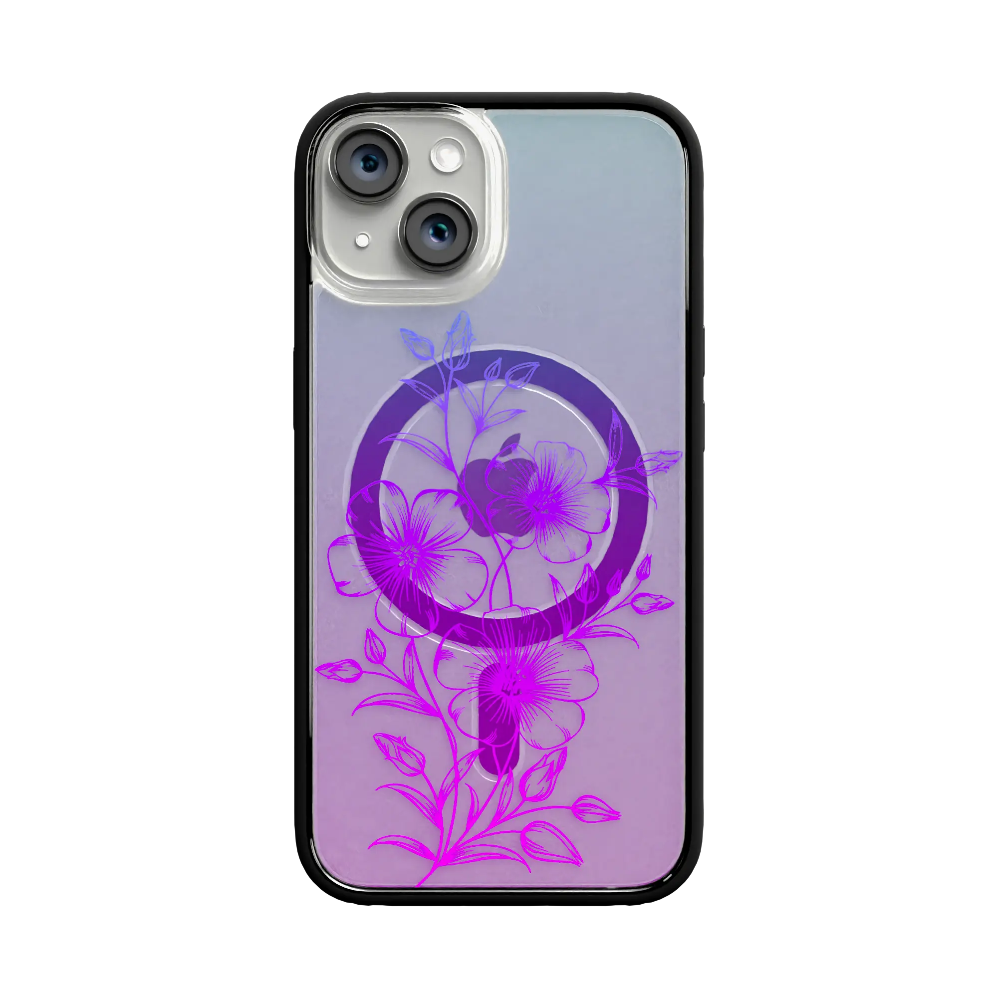 Apple-iPhone-12-12-Pro-Crystal-Clear Lilac Haze | Protective MagSafe Case | Ombre Bouquet Collection for Apple iPhone 12 Series cellhelmet cellhelmet