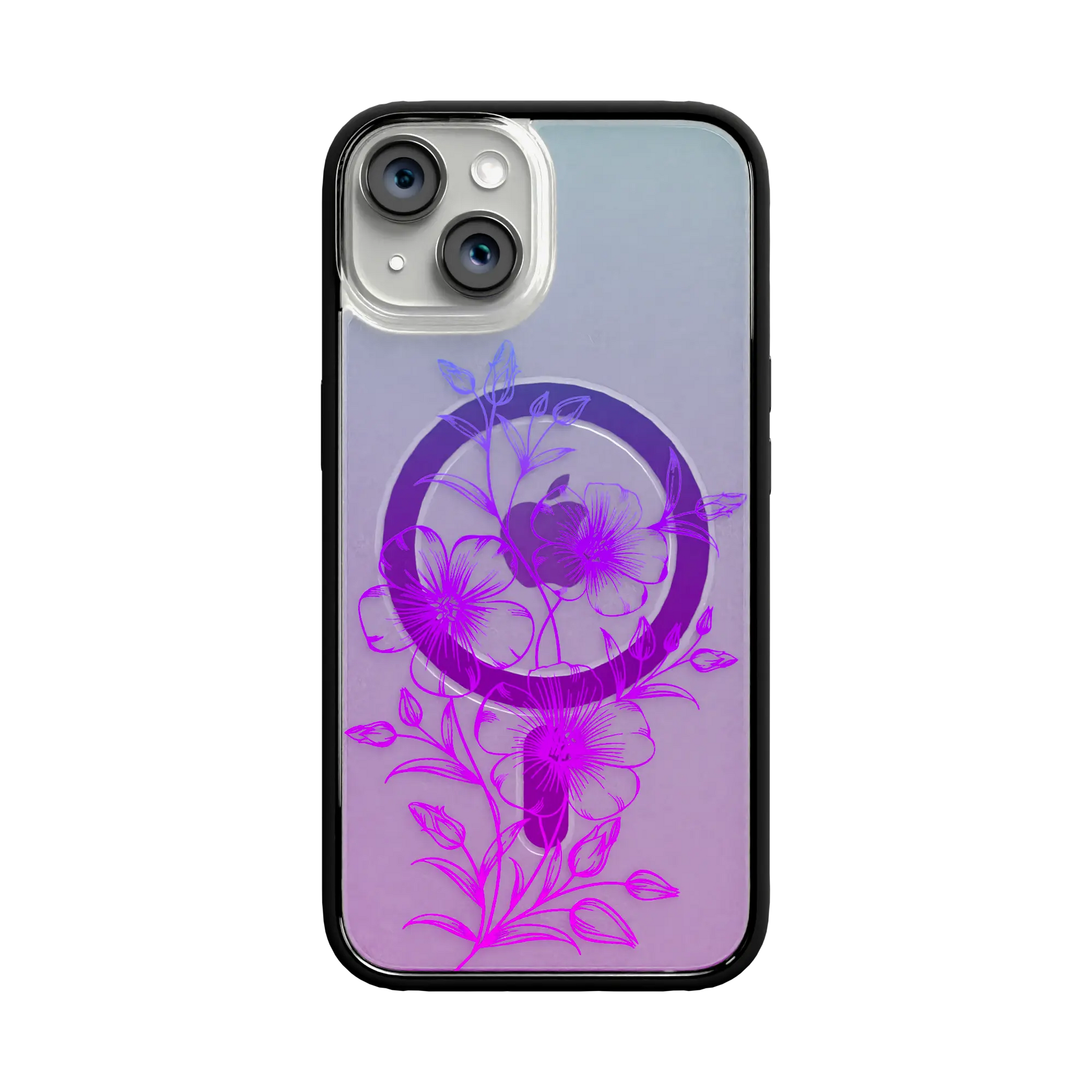 Apple-iPhone-12-12-Pro-Crystal-Clear Lilac Haze | Protective MagSafe Case | Ombre Bouquet Collection for Apple iPhone 12 Series cellhelmet cellhelmet