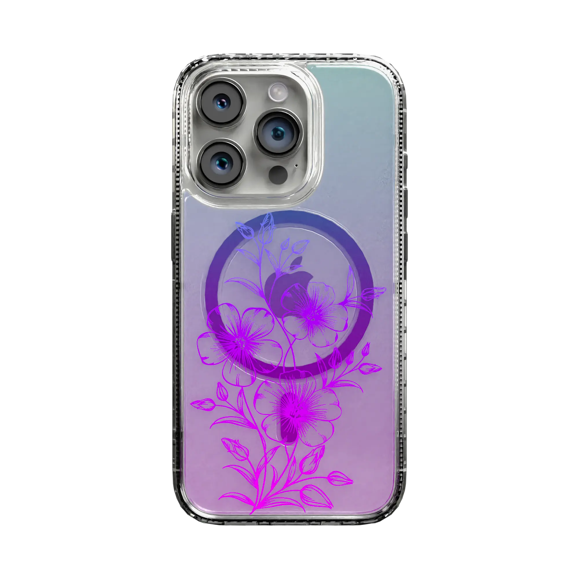 Apple-iPhone-14-Pro-Crystal-Clear Lilac Haze | Protective MagSafe Case | Ombre Bouquet Collection for Apple iPhone 14 Series cellhelmet cellhelmet