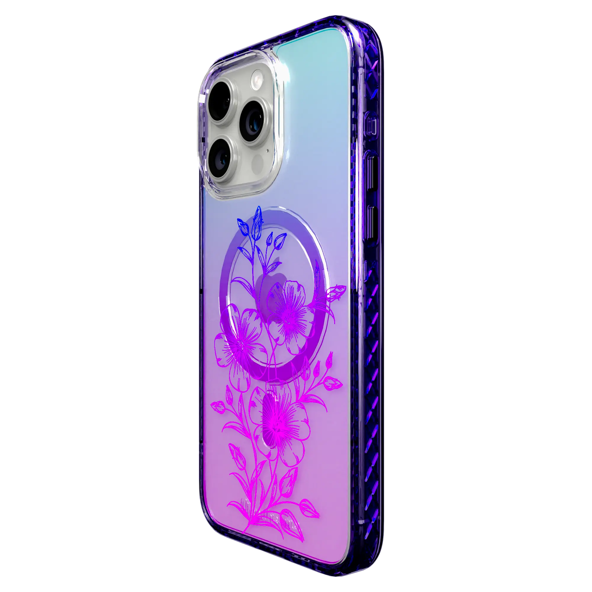 Lilac Haze | Protective MagSafe Case | Ombre Bouquet Collection for Apple iPhone 15 Series cellhelmet cellhelmet