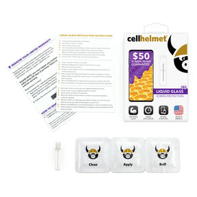 Liquid Glass Screen Protector by cellhelmet with $50 Coverage Included
